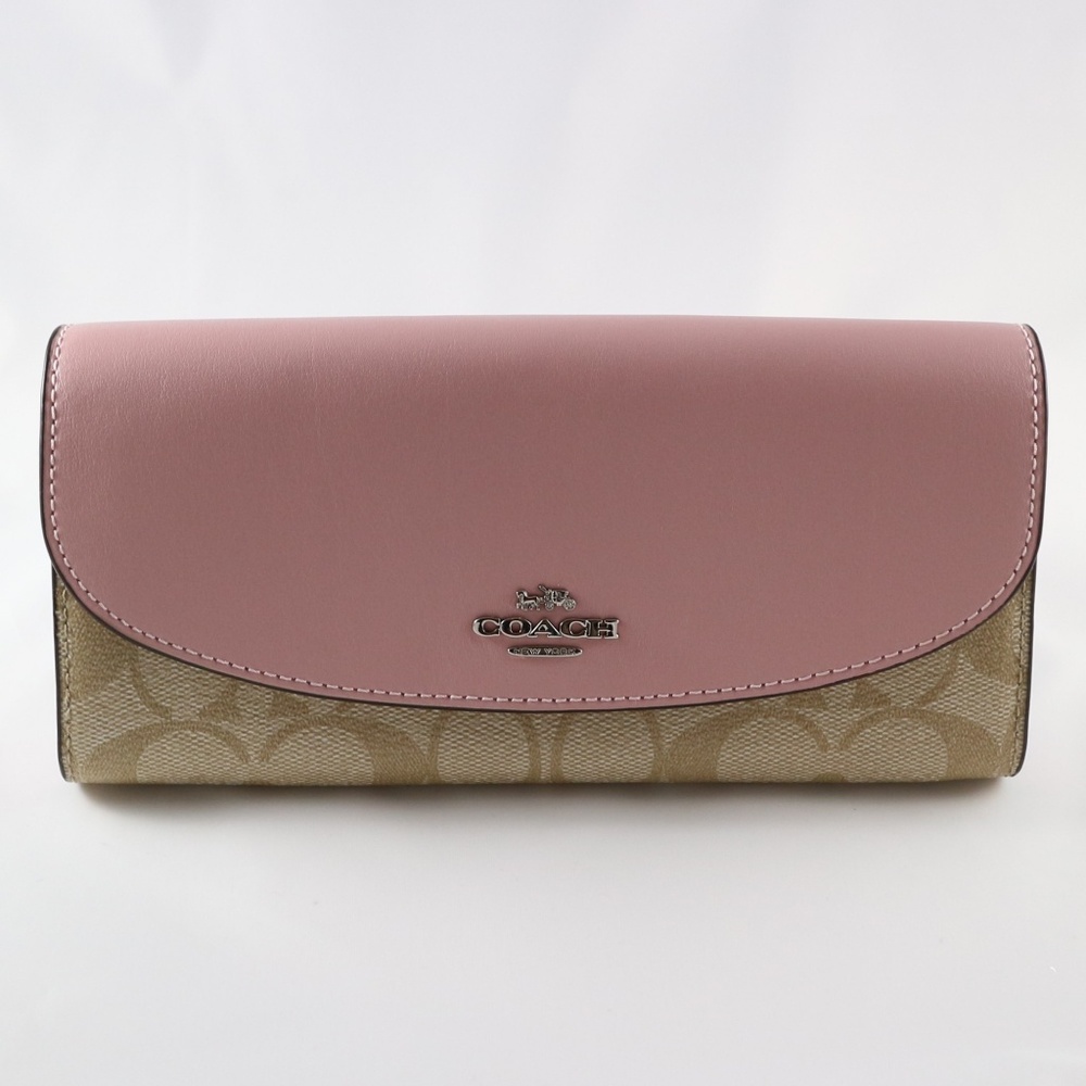 Coach Slim Envelope Wallet, Carnation